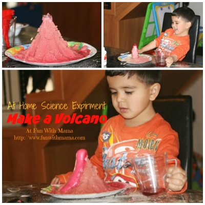 volcano science experiment for kids