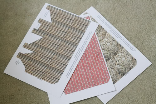 Printable Three Little Pigs House Templates