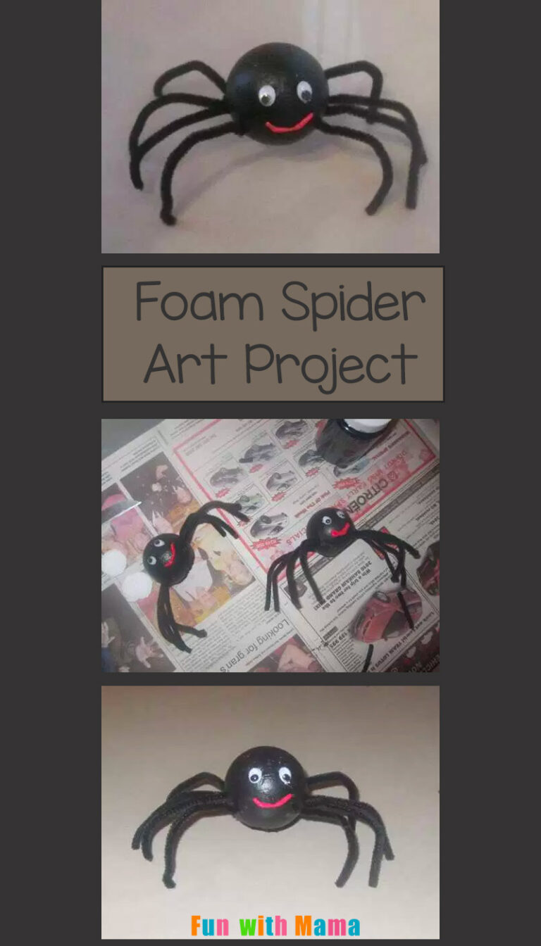 Styrofoam Spider Fun With Mama