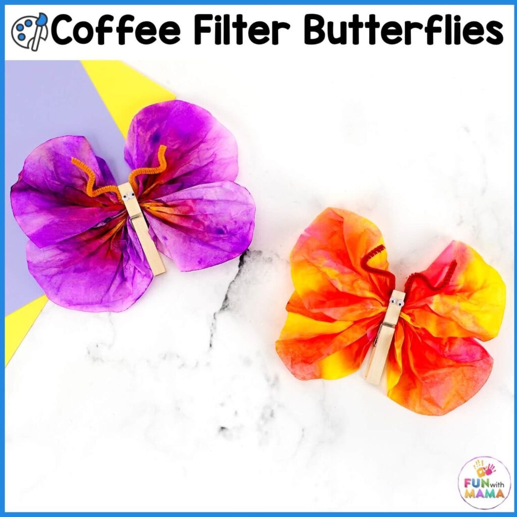 coffee filter butterflies