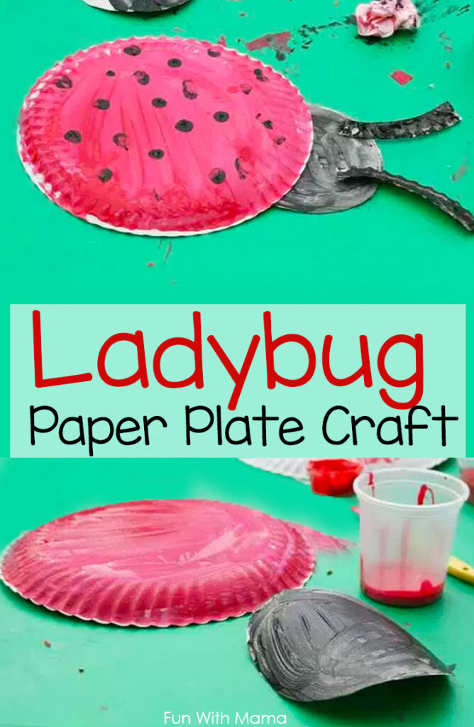 Easy and Creative Ladybug Kids Craft and Painting activity for Preschool and toddler kids