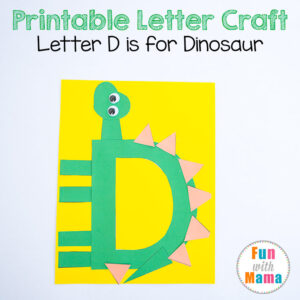 letter d crafts dinosaur