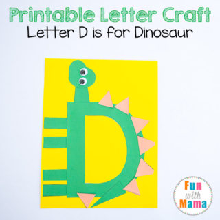 letter d crafts dinosaur