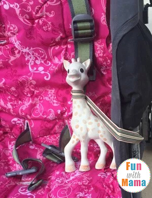 keep sophie the giraffe from falling all the time using this hack and tip