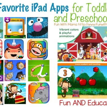 favorite children's ipad apps for toddlers and preschool kids age 1 2 3 and 4