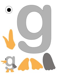 G is for Goose printable letter activity
