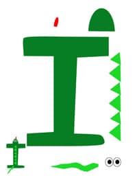 i for iguana printable letter activity