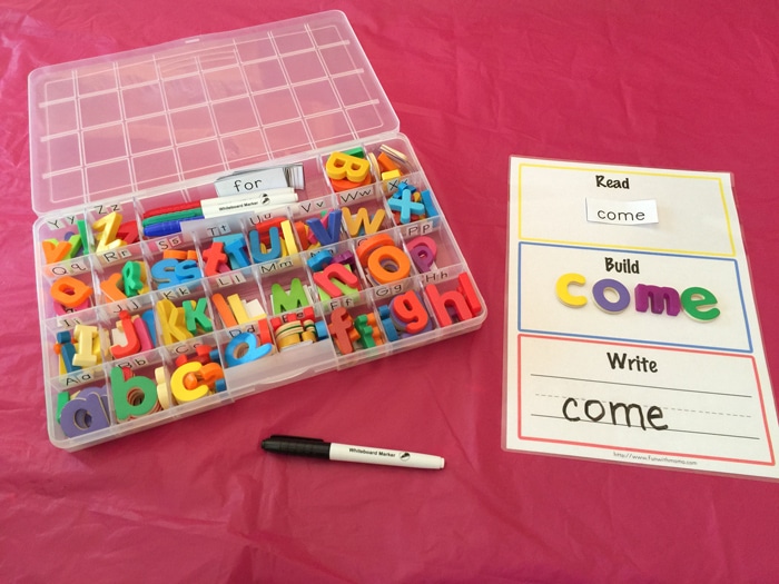 Read Build Write Sight Words Free Printable Activity Mat 