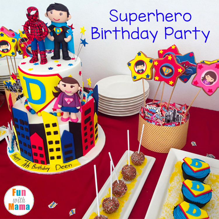 super hero birthday party ideas