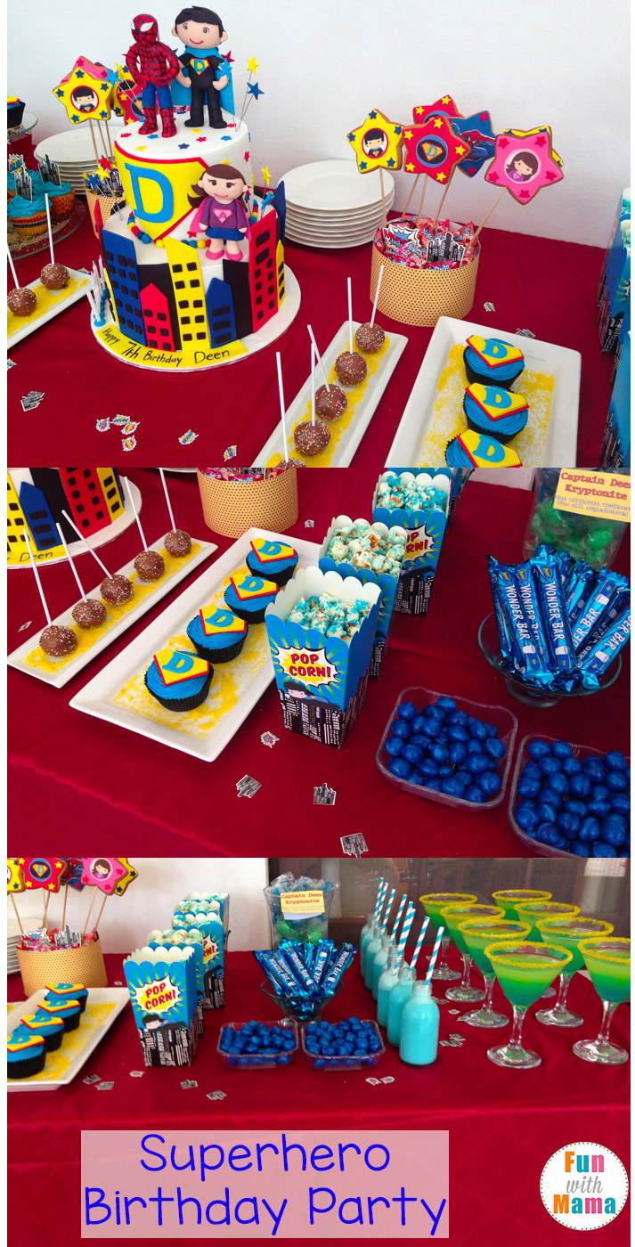 Captain D's Superhero Birthday Party - Fun with Mama