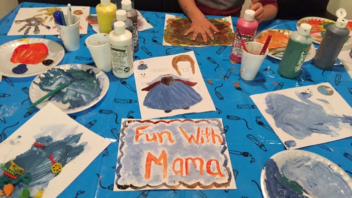 Anna elsa frozen craft art activity for kids