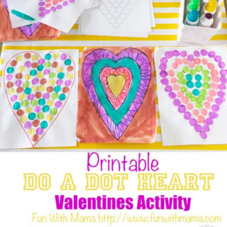 Printable Do A Dot Heart Shapes Activity - Fun with Mama