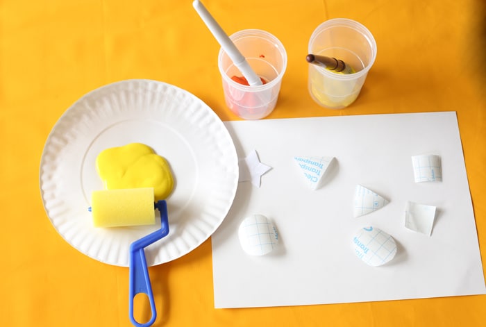 A Fun Toddler and Preschool Shapes Resist Painting Activity to teach preschoolers their shapes in a fun filled way.