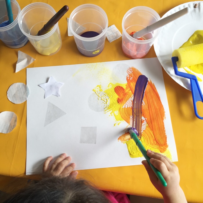 preschool shapes and colors activities