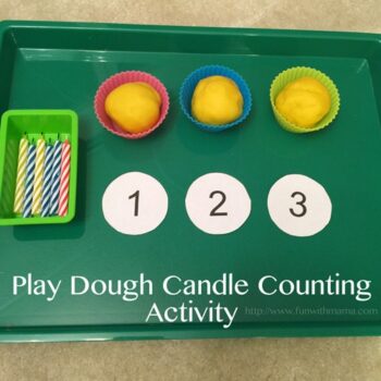 Toddler color matching candle and cupcake tin activity that not only looks pretty but is fun and works on visual perception.