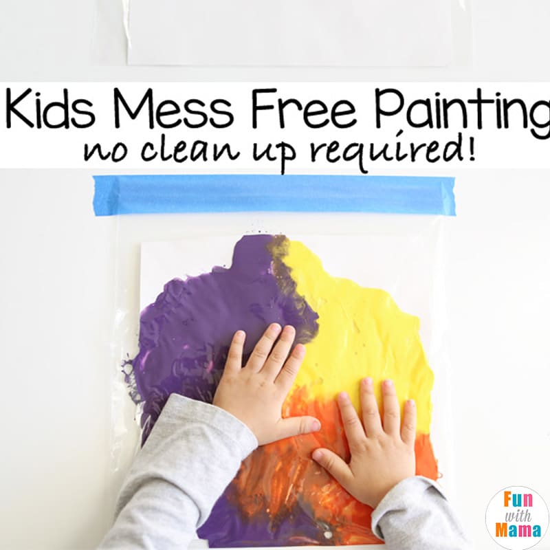 🎨 Mess Free Painting for Toddlers in a Ziplock Bag!