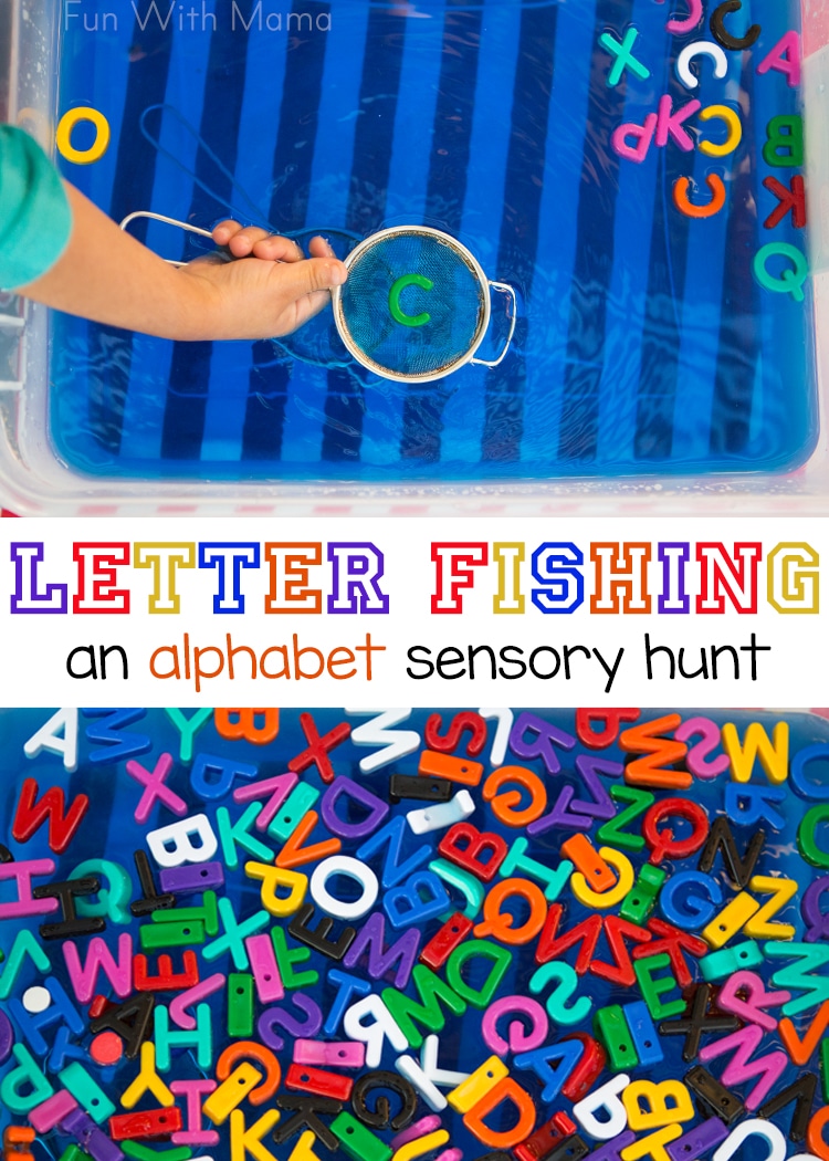 Alphabet Letter Fishing - Fun with Mama