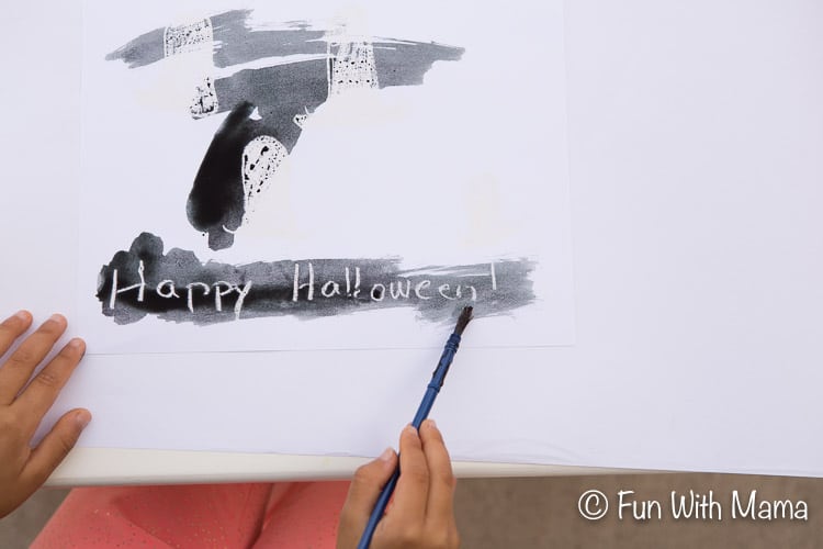 halloween kids painting activity