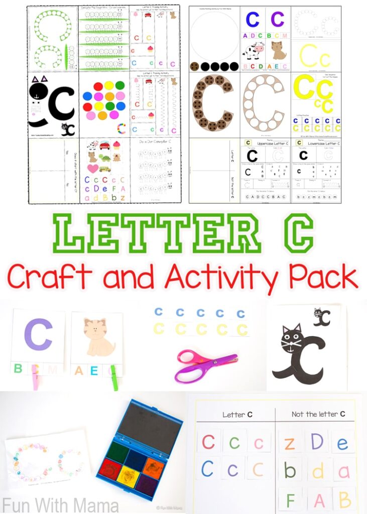 These letter c crafts and activities are perfect for your toddler or preschooler's letter of the week homeschool curriculum.