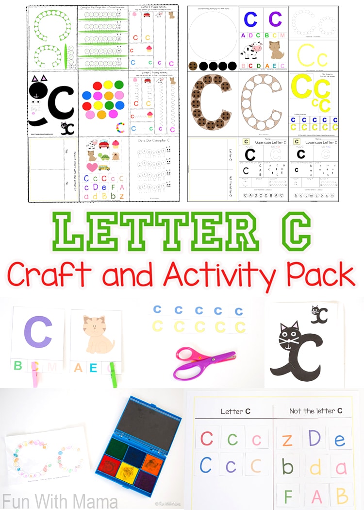 These letter c crafts and activities are perfect for your toddler or preschooler's letter of the week homeschool curriculum. 