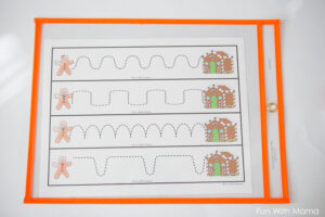 Gingerbread Tracing Worksheets - Fun with Mama