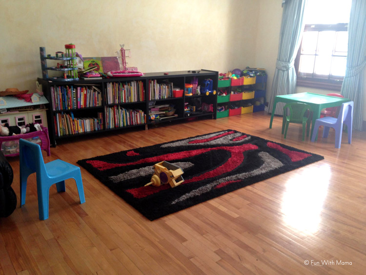 how to set up a kids playroom 