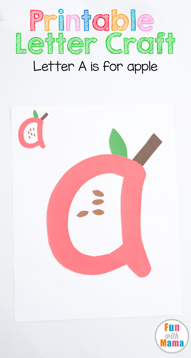 printable letter a crafts a for apple fun with mama