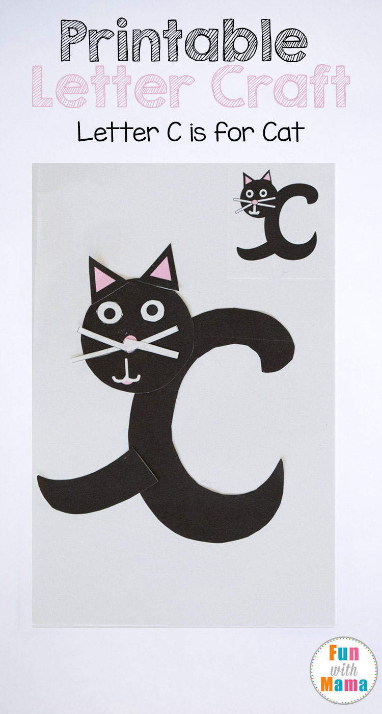 Printable Letter C Crafts: C is for Cat - Fun with Mama