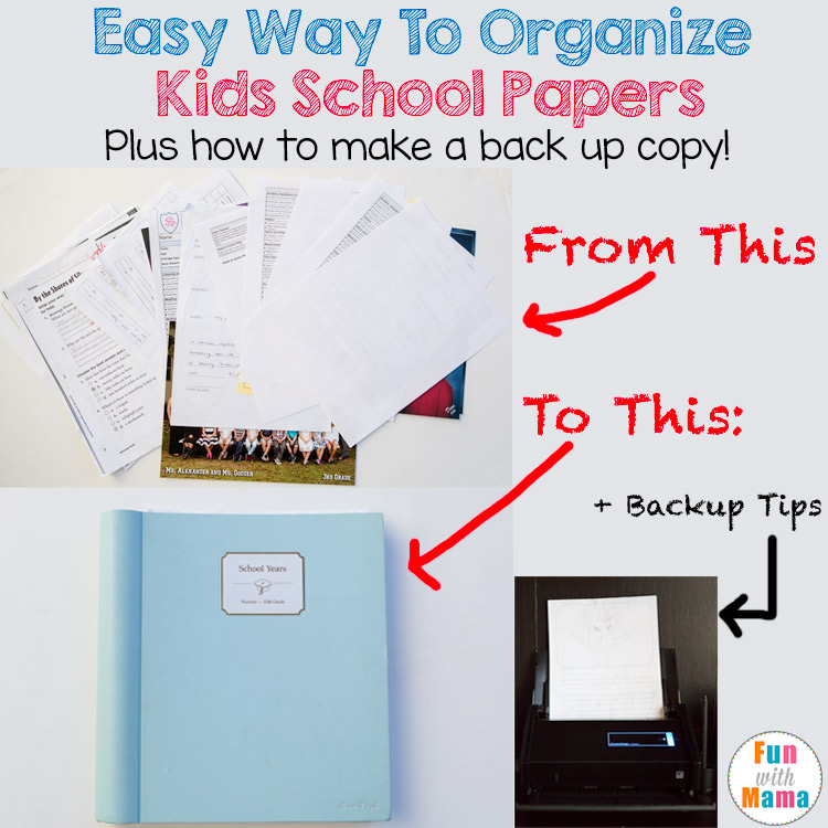 How to Organize Kids School Papers