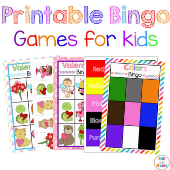 printable bingo games for kids