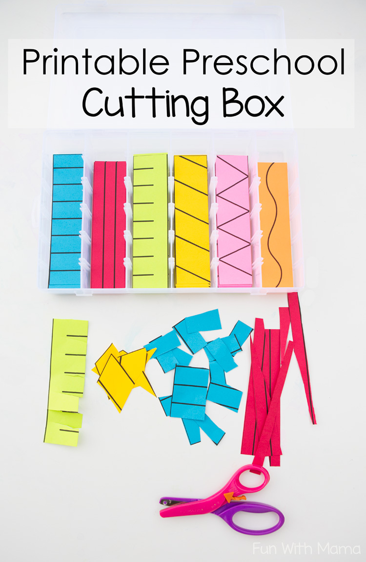 Printable Preschool Cutting Busy Box Fun With Mama