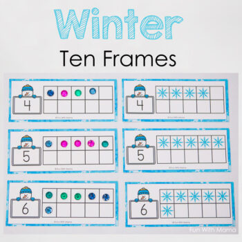 winter ten frames