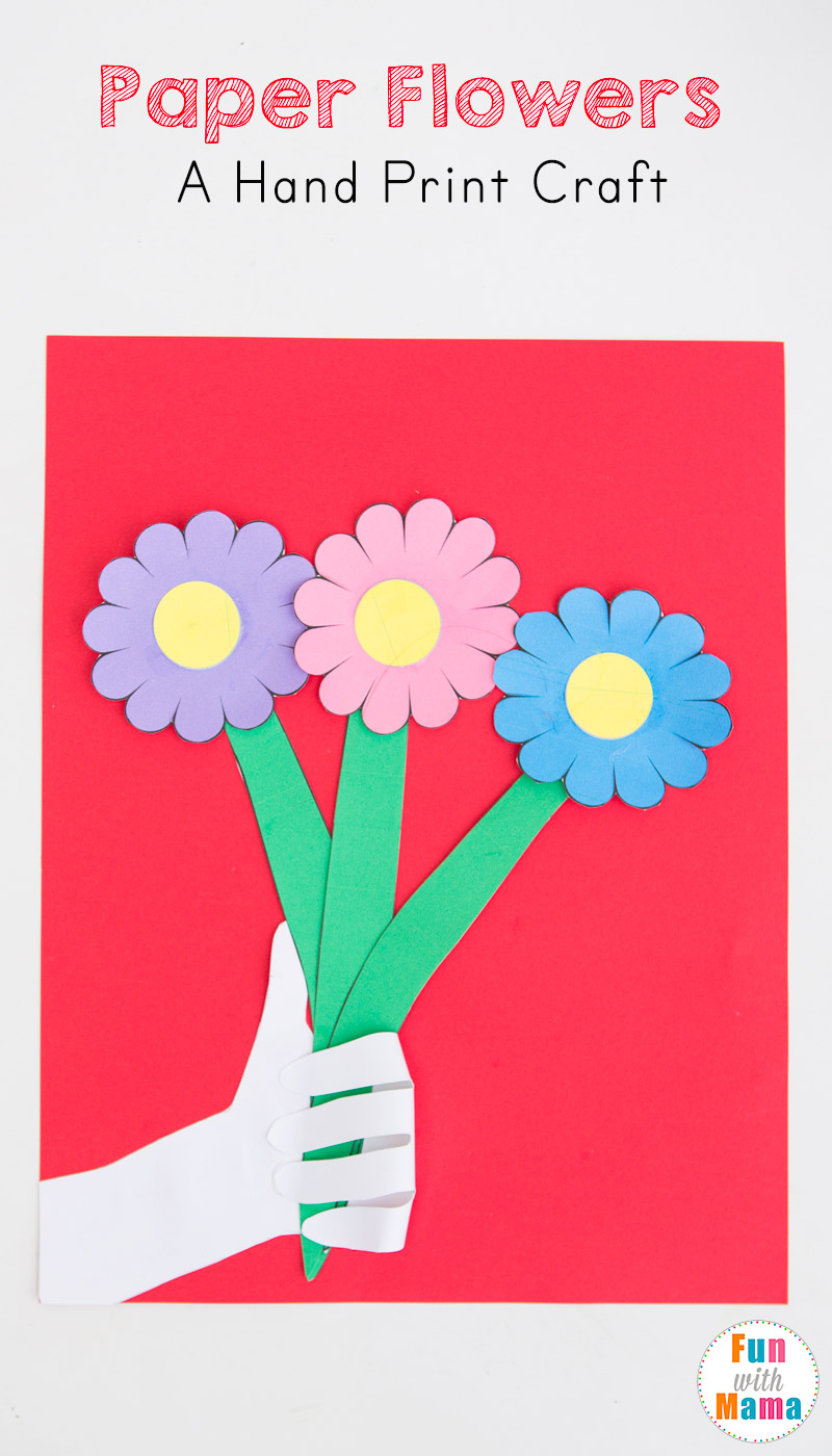 Flower Crafts With Paper - paper crafts for kids 