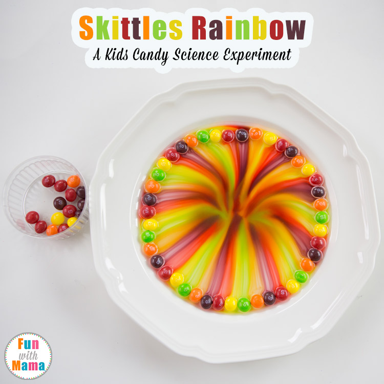 skittles rainbow science experiment
