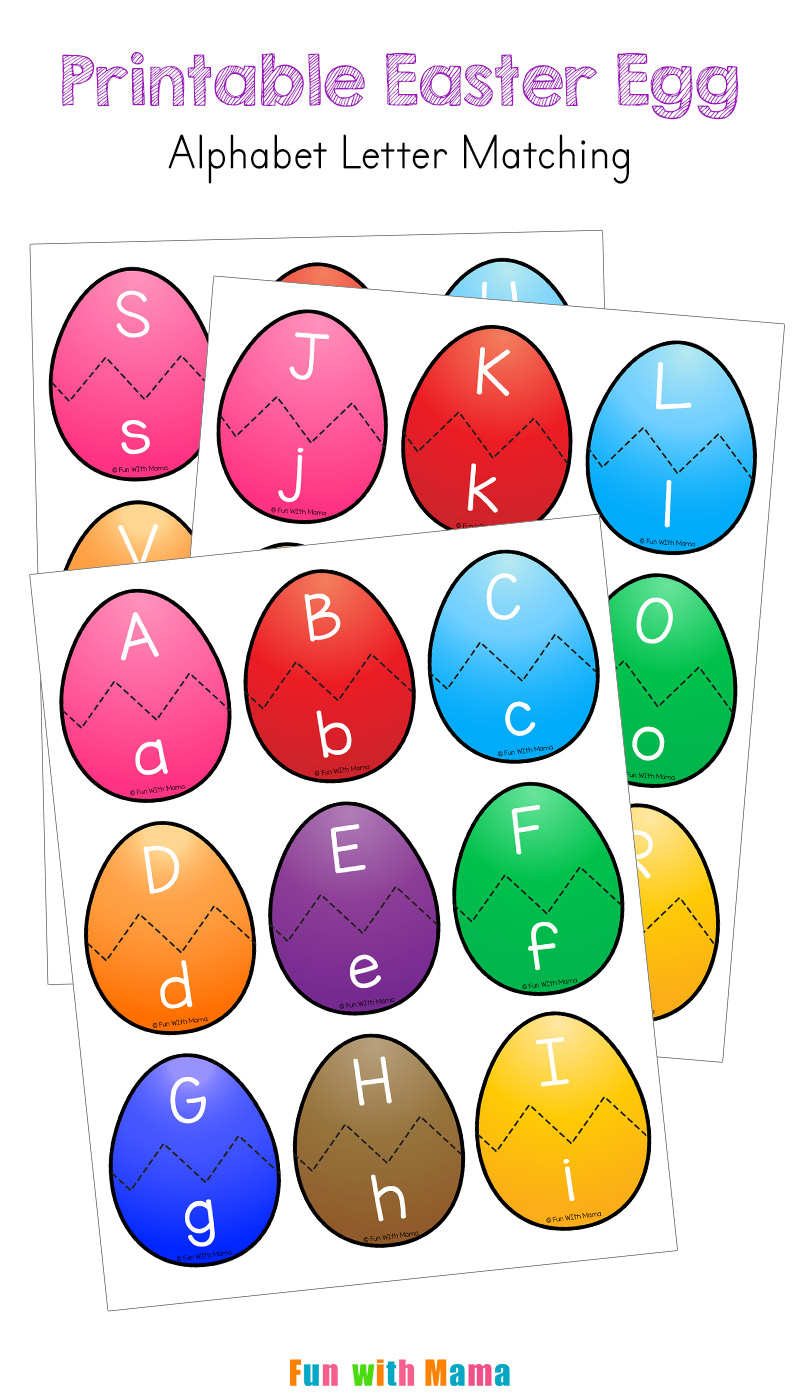 Easter Egg Alphabet Letter Matching