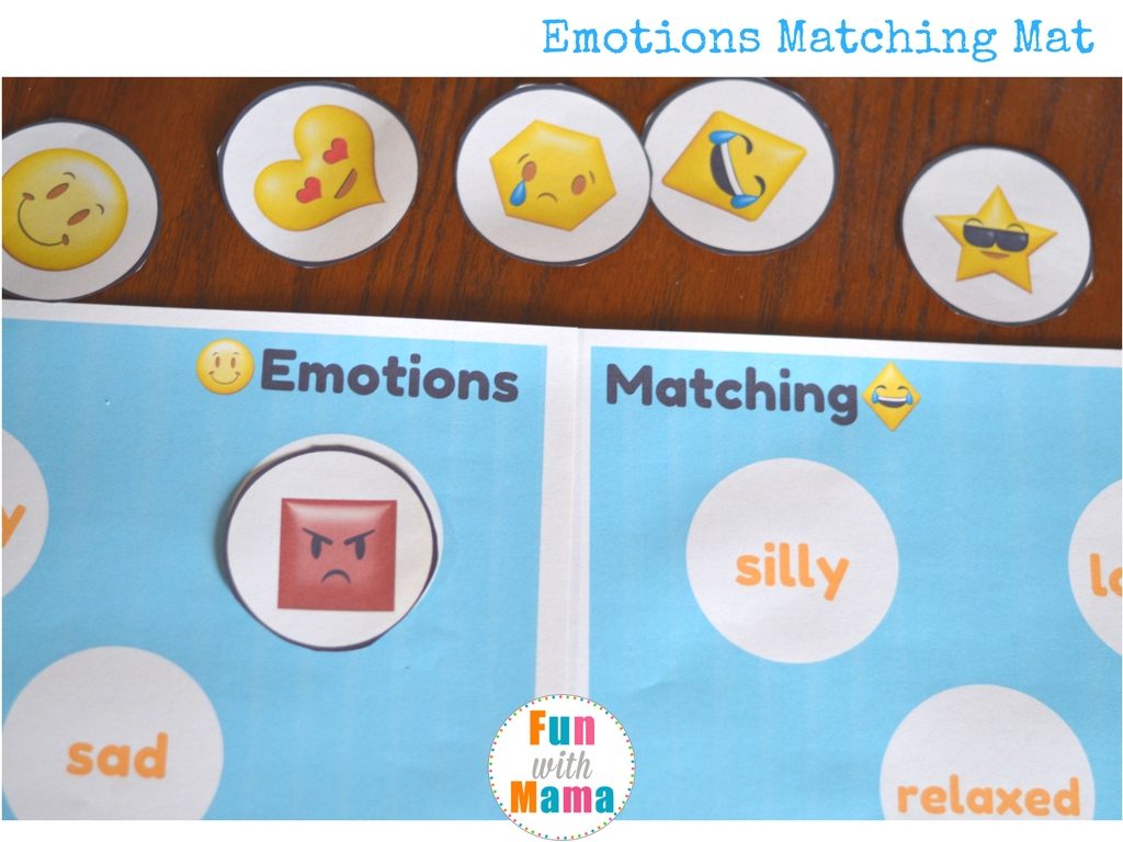 emotions matching activity