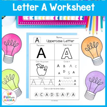 letter a worksheet