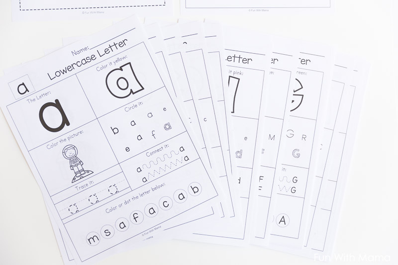 printable alphabet worksheets