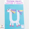 Printable Letter U Craft Unicorn - Fun with Mama