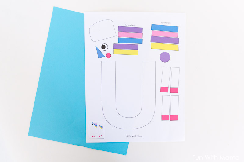 free printable build a unicorn craft for kids mrs merry free