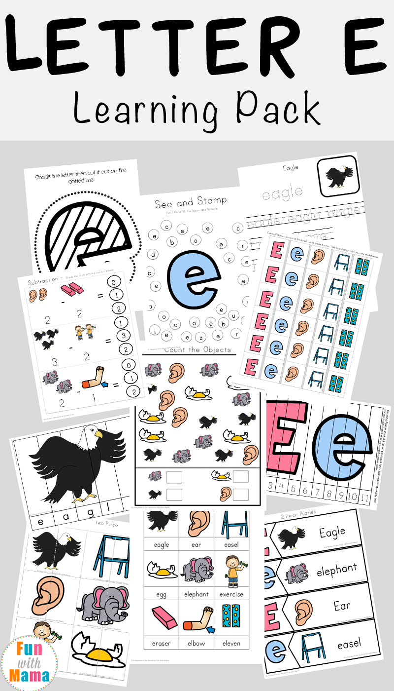 printable worksheets letter e