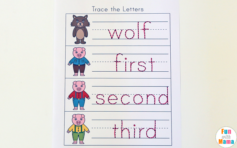 three little pigs worksheets