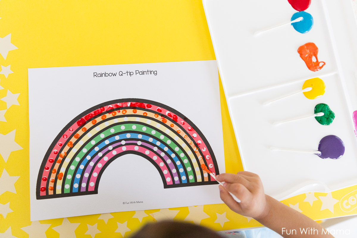 q-tip-art-preschool-templates