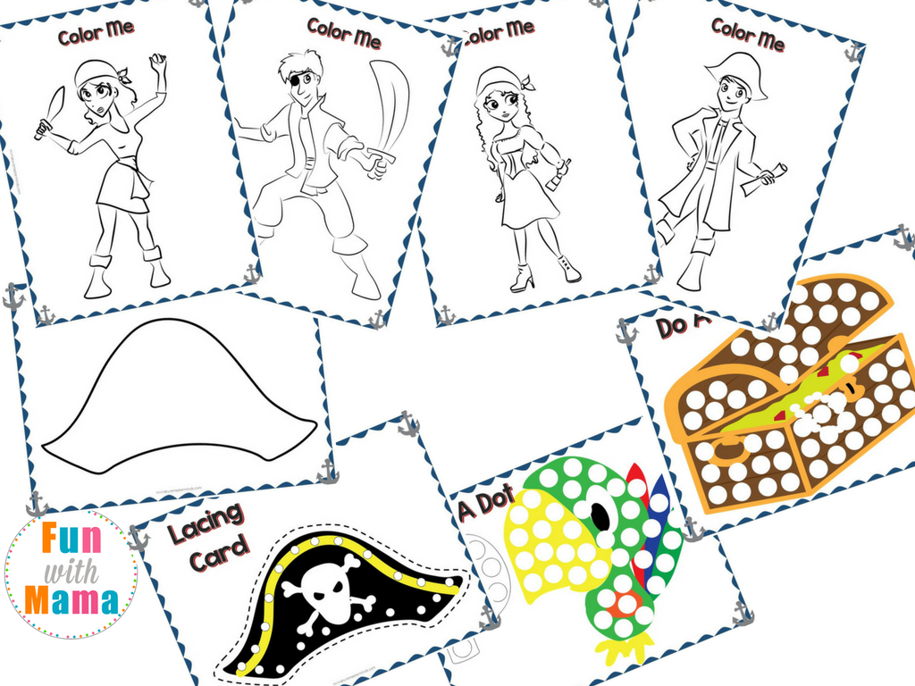 52 Page Pirates Preschool Activity Pack