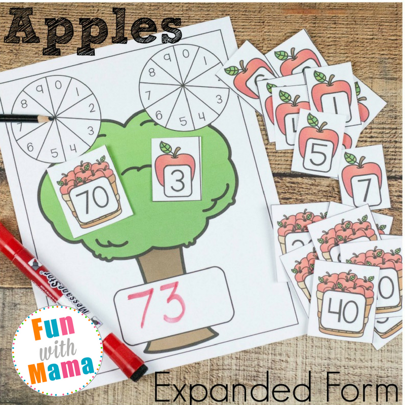 expanded form craft
 Enhance Math Understanding with Apple Themed Expanded Form ...