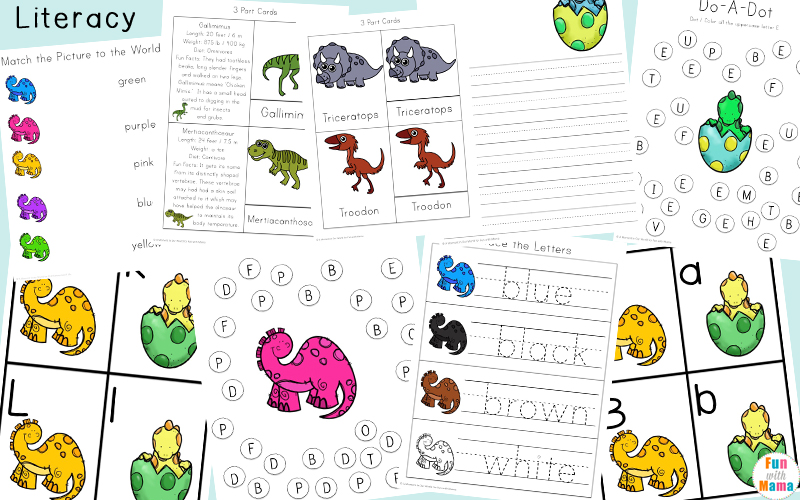 dinosaur preschool worksheets