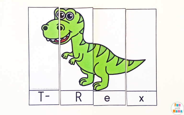 Dinosaur Preschool Printable Pack - Fun with Mama