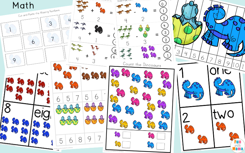 Dinosaur Lovers will enjoy this fun Dinosaur Preschool Printable Pack aimed at children ages 3 - 8.