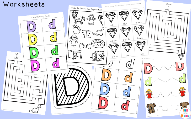 letter d worksheets