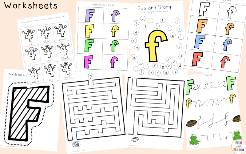 letter f worksheets